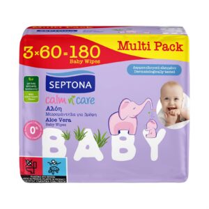 SEPTONA ΑΛΟΗ CALM&CARE ΜΩΡΟΜΑΝΤΗΛΑ 3*60 ΤΕΜΑΧΙΑ