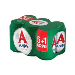 ΑΛΦΑ LAGER ΚΟΥΤΙ 330ML 5+1