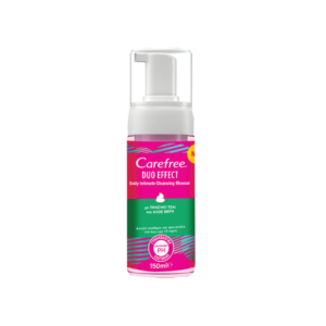 CAREFREE DUO EFFECT INTIMATE AREA CLEANSING FOAM 150ML