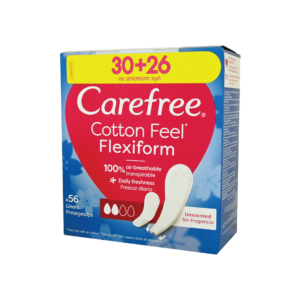 CARFREE FLEXIFORM SANITARY NAPKINS 30+26 PIECES