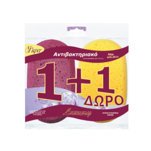 ΓΙΦΑ ΣΦΟΥΓΓΑΡΙ ΜΠΑΝΙΟΥ ΑΝΤΙΒΑΚΤΗΡΙΑΚΟ 1+1/ANTI BACTERIAL SPONGE