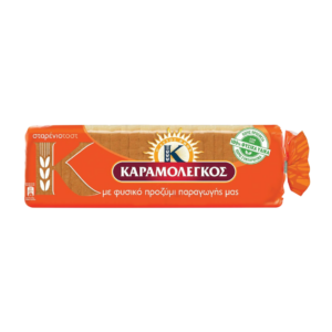 KARAMOLEGKOS NATURAL SOURDOUGH SLICED BREAD WHEAT