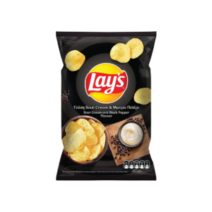 LAYS SOUR CREAM BLACK PEPPER 105GR