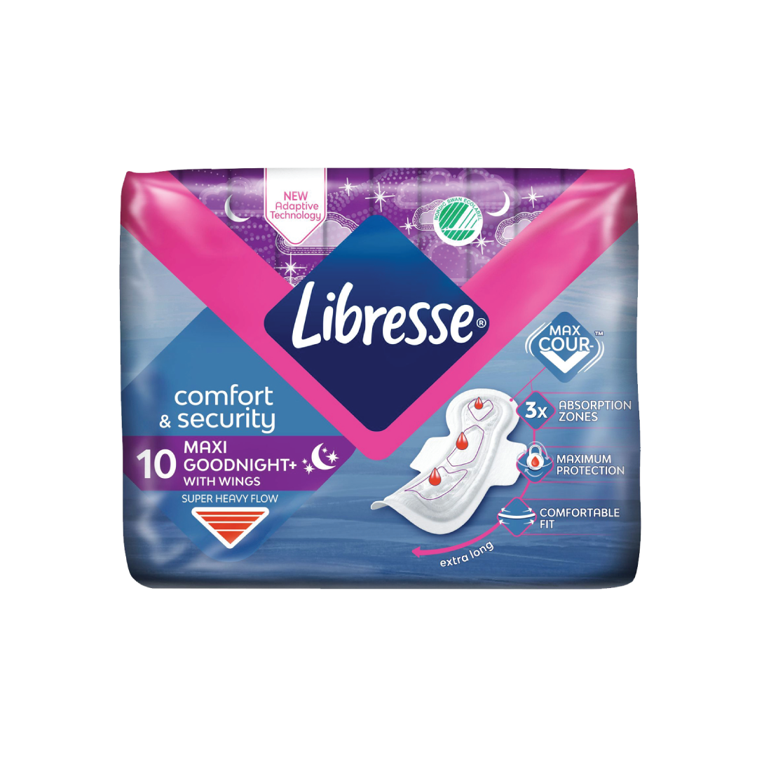 LIBRESSE MAXI NIGHT ΣΕΡΒΙΕΤΕΣ 10 ΤΕΜΑΧΙΑ