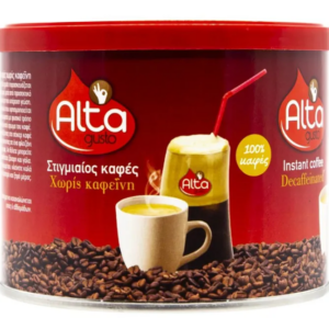 ALTA ΣΤΙΓΜΙΑΙΟΣ ΚΑΦΕΣ ΧΩΡΙΣ ΚΑΦΕΙΝΗ 100ΓΡ/INSTANT DECAF
