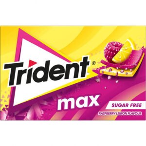 TRIDENT MAX RASBERRY LEMON SUGARFREE 27GR