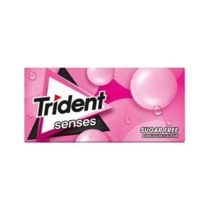 TRIDENT SENSES GUM BUBBLEGUM SUGAR FREE