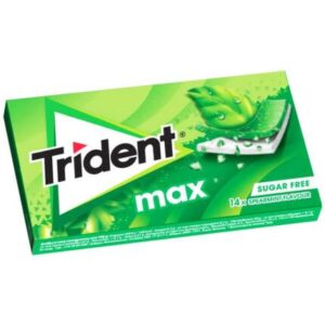 TRIDENT MAX SPEARMINT SUGAFREE 27GR