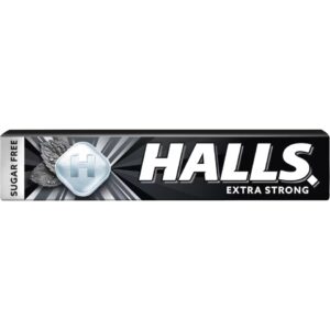 HALLS EXTRA STRONG SUGARFREE 32GR