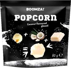 BOOMZA POPCORN COCONUT FLAVORED GLAZED 80GR