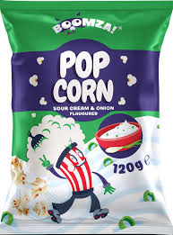 BOOMZA POP CORN SOUR CREAM 120GR