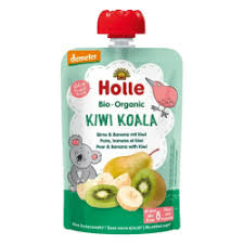 HOLLE fruit puree with banana/kiwi/pear 8+ months 100gr